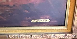 MaxSold Auction: Vintage Signed Framed Still Life Oil Painting on Board By Oskar Knapp (1944 - 1987 Austrian) - Toronto (Ontario, Canada) PARTNER MANAGED Reseller Online Auction - Queen Street West