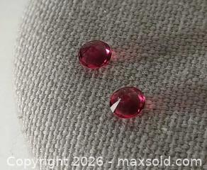 MaxSold Auction: 2 Heat treated Topaz (Ruby topaz) faceted gemstones - Brantford (Ontario, Canada) SELLER MANAGED Reseller Online Auction - West Street (CONDO)