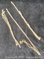 MaxSold Auction: (3) 14kt Gold filled Chain Necklaces - Brantford (Ontario, Canada) SELLER MANAGED Reseller Online Auction - West Street (CONDO)