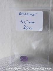 MaxSold Auction: Baguette cut Amethyst Gemstone  - Brantford (Ontario, Canada) SELLER MANAGED Reseller Online Auction - West Street (CONDO)