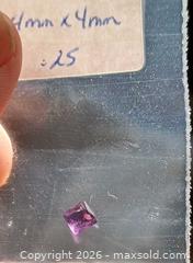 MaxSold Auction: Lot of 4 Amethyst Cut Gemstones for setting - Brantford (Ontario, Canada) SELLER MANAGED Reseller Online Auction - West Street (CONDO)