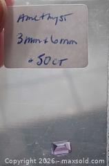 MaxSold Auction: Lot of 4 Amethyst Cut Gemstones for setting - Brantford (Ontario, Canada) SELLER MANAGED Reseller Online Auction - West Street (CONDO)