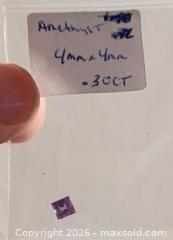 MaxSold Auction: Lot of 4 Amethyst Cut gemstones for setting - Brantford (Ontario, Canada) SELLER MANAGED Reseller Online Auction - West Street (CONDO)