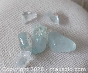 MaxSold Auction: Lot of (7) Polished Blue Lace Agate gemstones - Brantford (Ontario, Canada) SELLER MANAGED Reseller Online Auction - West Street (CONDO)