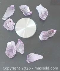 MaxSold Auction: Lot of 8 Small Amethyst Crystal Points - Brantford (Ontario, Canada) SELLER MANAGED Reseller Online Auction - West Street (CONDO)