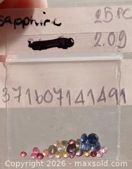 MaxSold Auction: Lot of cut Sapphire gemstones for setting  - Brantford (Ontario, Canada) SELLER MANAGED Reseller Online Auction - West Street (CONDO)