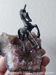 MaxSold Auction: Natural Amethyst Cluster with a Unicorn - Brantford (Ontario, Canada) SELLER MANAGED Reseller Online Auction - West Street (CONDO)