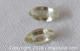 MaxSold Auction: Two beautiful Yellow Lemon Quartz Marquis cut gemstones  - Brantford (Ontario, Canada) SELLER MANAGED Reseller Online Auction - West Street (CONDO)