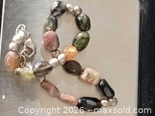 MaxSold Auction: Watermelon Tourmaline Beaded 8" Bracelet - Brantford (Ontario, Canada) SELLER MANAGED Reseller Online Auction - West Street (CONDO)