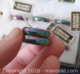 MaxSold Auction: Wholesale lot of Magnetitic Hematite Rings-var sizes - Brantford (Ontario, Canada) SELLER MANAGED Reseller Online Auction - West Street (CONDO)