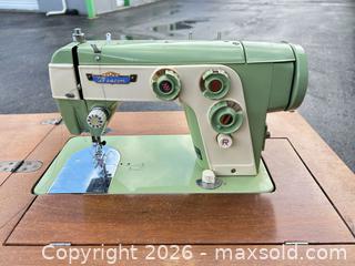 MaxSold Auction: Beacon Vintage Electric Sewing Machine with Built-In Cabinet -sd - Maple Ridge (British Columbia, Canada) PARTNER MANAGED Estate Sale Online Auction - 203 Street