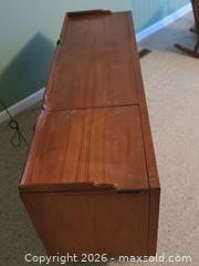 MaxSold Auction: Console Stereo / Record Player Cabinet, Wood Veneer, Medium Brown -ss - Maple Ridge (British Columbia, Canada) PARTNER MANAGED Estate Sale Online Auction - 203 Street