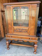 MaxSold Auction: Early 20th Century Warm Medium Brown Cabinet -dc - Maple Ridge (British Columbia, Canada) PARTNER MANAGED Estate Sale Online Auction - 203 Street