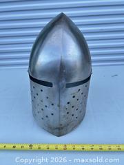 MaxSold Auction: Great Helm Crusader Helmet Steel Iron Replica -ebn - Maple Ridge (British Columbia, Canada) PARTNER MANAGED Estate Sale Online Auction - 203 Street