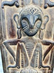 MaxSold Auction: Hand-Carved Tribal Wood Wall Panel 48 x 12 in -ebn - Maple Ridge (British Columbia, Canada) PARTNER MANAGED Estate Sale Online Auction - 203 Street