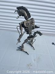 MaxSold Auction: Industrial Metal Robot Sculpture, 12–24 in, Silver -ebn - Maple Ridge (British Columbia, Canada) PARTNER MANAGED Estate Sale Online Auction - 203 Street