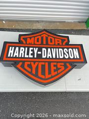 MaxSold Auction: Large Harley-Davidson MOTORCYCLES Lighted Plastic/Acrylic Sign -ebn - Maple Ridge (British Columbia, Canada) PARTNER MANAGED Estate Sale Online Auction - 203 Street