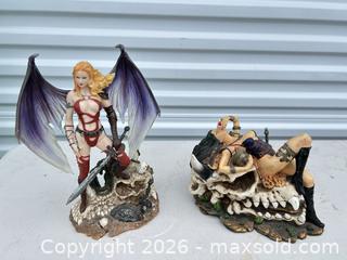 MaxSold Auction: Lot of 2 Resin Figurines 9-12 in -ebn - Maple Ridge (British Columbia, Canada) PARTNER MANAGED Estate Sale Online Auction - 203 Street