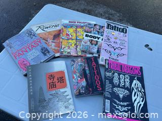 MaxSold Auction: Lot of 5-7 English Tattoo, Fantasy Art & Comics Books/Magazines -ebn - Maple Ridge (British Columbia, Canada) PARTNER MANAGED Estate Sale Online Auction - 203 Street