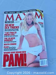 MaxSold Auction: Maxim Magazine September 1999 pamela anderson (Single Issue) -ebn - Maple Ridge (British Columbia, Canada) PARTNER MANAGED Estate Sale Online Auction - 203 Street