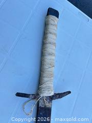 MaxSold Auction: Medieval Arming Sword, Steel/Iron Blade, Cord-Wrapped Grip -ebn - Maple Ridge (British Columbia, Canada) PARTNER MANAGED Estate Sale Online Auction - 203 Street