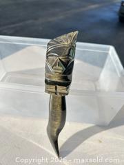 MaxSold Auction: Obsidian Decorative Carved Knife, 6–9 in -EBN - Maple Ridge (British Columbia, Canada) PARTNER MANAGED Estate Sale Online Auction - 203 Street