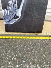MaxSold Auction: Original Acrylic Skull Painting on Stretched Canvas 48x24 -ebn - Maple Ridge (British Columbia, Canada) PARTNER MANAGED Estate Sale Online Auction - 203 Street