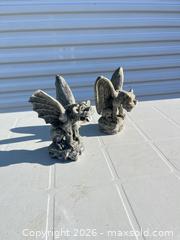 MaxSold Auction: Pair of Medium Gray Resin Gargoyle Statues -ebn - Maple Ridge (British Columbia, Canada) PARTNER MANAGED Estate Sale Online Auction - 203 Street