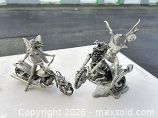 MaxSold Auction: Pewter Fantasy Figurine Pair, Antique Silver Finish, approx. 6–8 in -ebn - Maple Ridge (British Columbia, Canada) PARTNER MANAGED Estate Sale Online Auction - 203 Street