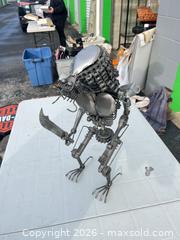 MaxSold Auction: Predator Handmade Silver Metallic Metal Sculpture (12–18 in.) -ebn - Maple Ridge (British Columbia, Canada) PARTNER MANAGED Estate Sale Online Auction - 203 Street