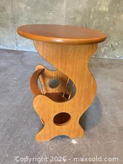MaxSold Auction: Retro Wood Veneer Side Table with Built-in Magazine Rack -dc - Maple Ridge (British Columbia, Canada) PARTNER MANAGED Estate Sale Online Auction - 203 Street