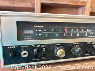 MaxSold Auction: Sansui Model 400 Stereo Receiver / Tuner Amplifier -dc - Maple Ridge (British Columbia, Canada) PARTNER MANAGED Estate Sale Online Auction - 203 Street