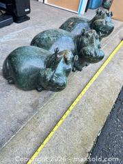 MaxSold Auction: Large Carved Stone Hippo Sculpture, Zimbabwe, Signed, Serpentine -ebn - Maple Ridge (British Columbia, Canada) PARTNER MANAGED Estate Sale Online Auction - 203 Street