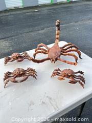 MaxSold Auction: Set of 4 Cuban Wood Carvings: Scorpion and Crab Motifs -ebn - Maple Ridge (British Columbia, Canada) PARTNER MANAGED Estate Sale Online Auction - 203 Street