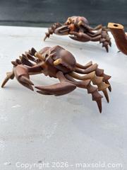 MaxSold Auction: Set of 4 Cuban Wood Carvings: Scorpion and Crab Motifs -ebn - Maple Ridge (British Columbia, Canada) PARTNER MANAGED Estate Sale Online Auction - 203 Street