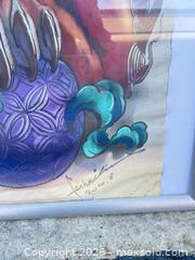 MaxSold Auction: Signed Asian Fu Lion Framed Print in Ikea SILVERHÖJDEN Frame -ebn - Maple Ridge (British Columbia, Canada) PARTNER MANAGED Estate Sale Online Auction - 203 Street