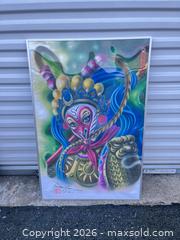 MaxSold Auction: Signed Multicolor Peking Opera Theatrical Mask Framed Print -ebn - Maple Ridge (British Columbia, Canada) PARTNER MANAGED Estate Sale Online Auction - 203 Street