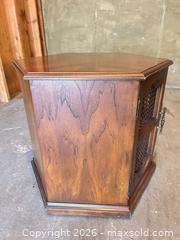 MaxSold Auction: Solid Wood Hexagonal Side Table with Caned Double Doors -dc - Maple Ridge (British Columbia, Canada) PARTNER MANAGED Estate Sale Online Auction - 203 Street