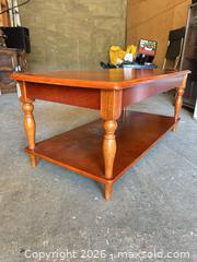 MaxSold Auction: Traditional Coffee Table, Veneer over Engineered Wood - gp - Maple Ridge (British Columbia, Canada) PARTNER MANAGED Estate Sale Online Auction - 203 Street