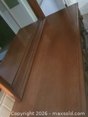 MaxSold Auction: Traditional Medium Brown Wood Veneer Dresser with Mirror - ss - Maple Ridge (British Columbia, Canada) PARTNER MANAGED Estate Sale Online Auction - 203 Street