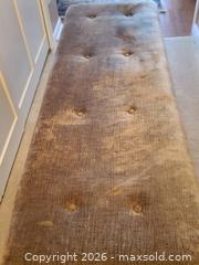 MaxSold Auction: Tufted Velvet Bench with Painted Wood Legs -ss - Maple Ridge (British Columbia, Canada) PARTNER MANAGED Estate Sale Online Auction - 203 Street