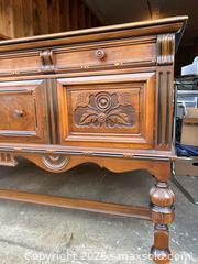 MaxSold Auction: Wood Veneer Sideboard / Buffet -dc - Maple Ridge (British Columbia, Canada) PARTNER MANAGED Estate Sale Online Auction - 203 Street
