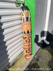 MaxSold Auction: Wooden Polynesian Tiki Mask Wall Art, 36–48 in -ebn - Maple Ridge (British Columbia, Canada) PARTNER MANAGED Estate Sale Online Auction - 203 Street