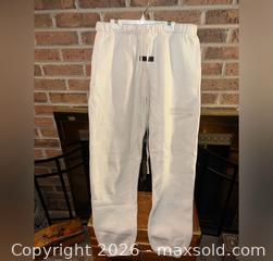 MaxSold Auction: ESSSENTIALS FEAR OF GOD Ladies Medium cream joggers   - Warwick Township (Pennsylvania, USA) SELLER MANAGED Estate Sale Online Auction -  Crocker Lane