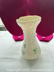 MaxSold Auction: VINTAGE 4.25” BELLEEK IRELAND DAISY VASE - Warwick Township (Pennsylvania, USA) SELLER MANAGED Estate Sale Online Auction -  Crocker Lane