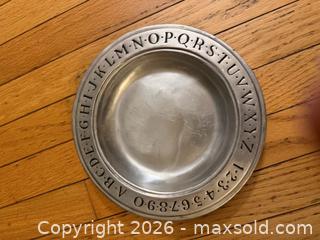 MaxSold Auction: WILTON COLUMBIA VINTAGE ALPHABET PLATE  - Warwick Township (Pennsylvania, USA) SELLER MANAGED Estate Sale Online Auction -  Crocker Lane