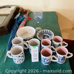 MaxSold Auction: Blue And White Mugs - Kingston (Ontario, Canada) SELLER MANAGED Estate Sale Online Auction - Joyce Street