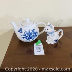 MaxSold Auction: Blue And White Tea Pot And Cat Creamer - Kingston (Ontario, Canada) SELLER MANAGED Estate Sale Online Auction - Joyce Street