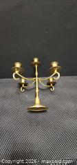 MaxSold Auction: Brass 5-Arm Gold-Tone Traditional Candelabra - Welland (Ontario, Canada) SELLER MANAGED Reseller Online Auction - Welland  Street