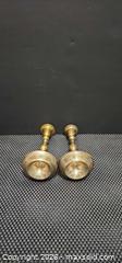 MaxSold Auction: Pair of Brass Candlesticks, Vintage Style, 6–8 in - Welland (Ontario, Canada) SELLER MANAGED Reseller Online Auction - Welland  Street